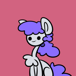 Size: 500x500 | Tagged: safe, artist:sunnypaw121, oc, oc only, earth pony, pony, chest fluff, earth pony oc, simple background, smiling, solo