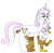 Size: 2373x2343 | Tagged: safe, artist:supahdonarudo, fleur-de-lis, gilda, griffon, pony, unicorn, series:fleurbuary, g4, blushing, high res, looking down, simple background, surprised, this will end in snu snu, transparent background