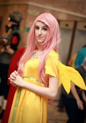 Size: 715x1024 | Tagged: safe, artist:lysanna34, fluttershy, human, g4, 2013, clothes, cosplay, costume, irl, irl human, photo