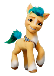 Size: 550x768 | Tagged: safe, hitch trailblazer, earth pony, pony, g5, my little pony: a new generation, official, 3d, badge, color correction, confident, cute, hitchbetes, male, raised hoof, sheriff, simple background, stallion, stock render, white background