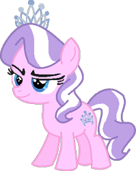 Size: 314x395 | Tagged: safe, artist:theinflater19, diamond tiara, earth pony, pony, g4, crown, female, filly, foal, jewelry, regalia, simple background, solo, transparent background