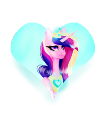 Size: 2000x2400 | Tagged: safe, artist:peachyminnie, princess cadance, alicorn, pony, g4, bust, eyelashes, female, high res, jewelry, mare, peytral, simple background, solo, tiara, transparent background