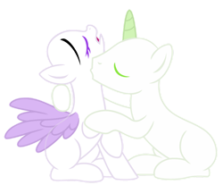 Size: 982x814 | Tagged: dead source, safe, artist:lavender-light-bases, oc, pegasus, pony, unicorn, base, duo, erotic, female, hoof around neck, kissing, male, male and female, mare, neck kiss, oc x oc, shipping, simple background, stallion, transparent background