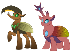 Size: 1600x1160 | Tagged: safe, artist:aleximusprime, oc, oc only, oc:carapace, oc:kabuto, changedling, changeling, insect, flurry heart's story, brown changeling, changeling oc, hercules beetle, horn, insectoid, rhino beetle, simple background, transparent background, wings