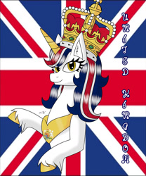 Size: 1280x1536 | Tagged: safe, artist:hiroultimate, oc, pony, flag, nation ponies, ponified, solo, united kingdom