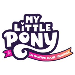 Size: 8000x8000 | Tagged: safe, g5, my little pony: a maretime bay adventure, official, 2d, absurd resolution, food, german, germany, heart, localization, logo, my little pony logo, my little pony: a maretime bay adventure logo, my little pony: a new generation logo, no pony, orange, pink, ribbon, simple background, stars, transparent background