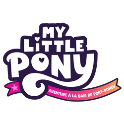 Size: 8000x8000 | Tagged: safe, g5, my little pony: a maretime bay adventure, my little pony: a new generation, official, absurd resolution, france, french, heart, localized, logo, my little pony logo, my little pony: a maretime bay adventure logo, my little pony: a new generation logo, no pony, orange, pink, ribbon, simple background, stars, transparent background