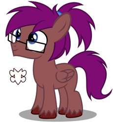 Size: 2940x3190 | Tagged: safe, artist:strategypony, oc, oc only, oc:bass string, pegasus, pony, colt, cutie mark, foal, glasses, high res, looking up, male, simple background, transparent background, unshorn fetlocks