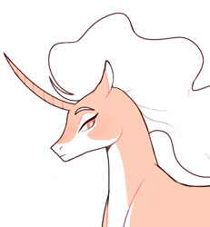 Size: 480x520 | Tagged: safe, artist:delzol, oc, oc only, pony, unicorn, bust, horn, male, simple background, solo, stallion, unicorn oc, white background