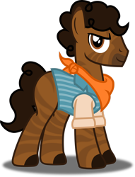 Size: 1920x2508 | Tagged: safe, artist:vector-brony, hybrid, pony, zony, g4, lenny (red dead redemption), male, ponified, red dead redemption, red dead redemption 2, simple background, solo, transparent background
