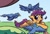 Size: 344x231 | Tagged: safe, artist:trish forstner, idw, scootaloo, bird, pegasus, pony, friendship is magic #93, g4, my little pony: friendship is magic (idw), season 10, comic, cropped, female, filly, foal, scared, scootachicken