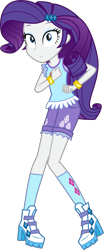Size: 6000x14368 | Tagged: safe, artist:twilirity, rarity, equestria girls, g4, my little pony equestria girls: legend of everfree, .svg available, absurd resolution, camp everfree outfits, clothes, female, inkscape, shoes, shorts, simple background, socks, solo, transparent background, vector