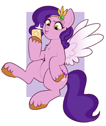 Size: 688x820 | Tagged: safe, artist:lulubell, pipp petals, pegasus, pony, g5, cellphone, chest fluff, female, headband, mare, phone, selfie, smartphone, solo, spread wings, unshorn fetlocks, wings