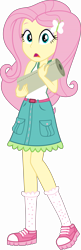 Size: 6000x18427 | Tagged: safe, artist:twilirity, fluttershy, equestria girls, g4, my little pony equestria girls: legend of everfree, .svg available, absurd resolution, bare shoulders, camp everfree outfits, cute, inkscape, open mouth, shyabetes, simple background, sleeveless, solo, transparent background, vector