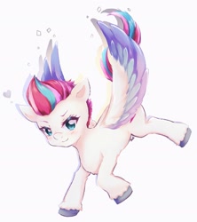 Size: 1800x2030 | Tagged: safe, artist:moh_mlp2, zipp storm, pegasus, pony, g5, adorazipp, cute, female, heart, mare, simple background, solo, spread wings, white background, wings