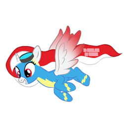 Size: 768x768 | Tagged: safe, artist:twiliysa, oc, oc only, oc:indonisty, pony, clothes, indonesia, nation ponies, ponified, simple background, solo, transparent background, uniform, wonderbolts uniform