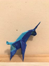 Size: 3024x4032 | Tagged: safe, princess luna, pony, unicorn, g4, coloring, craft, origami, papercraft, photo