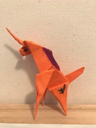 Size: 3024x4032 | Tagged: safe, sunny starscout, pony, unicorn, g5, coloring, craft, origami, papercraft, photo