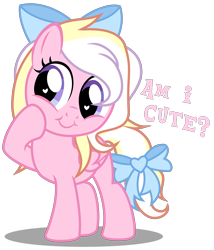Size: 2820x3290 | Tagged: safe, artist:strategypony, oc, oc only, oc:bay breeze, pegasus, pony, base used, bow, bronybait, cute, daaaaaaaaaaaw, dialogue, female, filly, foal, hair bow, heart eyes, hoof on cheek, looking at someone, ocbetes, pegasus oc, simple background, solo, tail, tail bow, text, transparent background, weapons-grade cute, wingding eyes, wings
