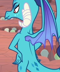 Size: 594x719 | Tagged: safe, screencap, princess ember, dragon, g4, sweet and smoky, cropped, dragoness, female, tail