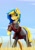 Size: 720x1020 | Tagged: safe, artist:tinnitus, oc, oc only, oc:ukraine, earth pony, pony, armor, cloud, cropped, fantasy class, female, field, food, grass, mare, nation ponies, ponified, scar, sky, solo, sword, ukraine, warrior, weapon, wheat