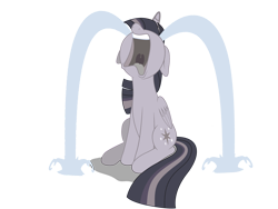Size: 4000x3000 | Tagged: safe, artist:vvolllovv, artist:wardex101, edit, edited edit, vector edit, twilight sparkle, alicorn, pony, g4, the point of no return, crying, crylight sparkle, discorded, discorded twilight, female, high res, nose in the air, ocular gushers, open mouth, sad, simple background, sitting, solo, transparent background, twilight sparkle (alicorn), twilight tragedy, uvula, vector, volumetric mouth, wailing