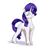 Size: 2610x2546 | Tagged: safe, artist:aquaticvibes, rarity, pony, unicorn, g4, eyes closed, female, full body, high res, hooves, horn, mare, shadow, simple background, smiling, solo, standing, tail, white background