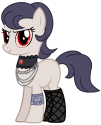 Size: 1280x1587 | Tagged: safe, artist:princess-kitsune-tsu, oc, earth pony, pony, choker, female, mare, simple background, solo, transparent background