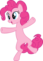Size: 2074x2892 | Tagged: safe, artist:xxphantomxxx, pinkie pie, earth pony, pony, g4, .svg available, bipedal, female, high res, mare, simple background, transparent background, vector