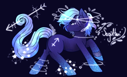 Size: 3600x2200 | Tagged: safe, artist:kot-of-eden, artist:saphirecat11, oc, oc only, oc:sagittari, earth pony, pony, earth pony oc, high res, male, ponified, simple background, solo, zodiac