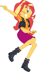 Size: 1068x2048 | Tagged: safe, edit, sunset shimmer, equestria girls, g4, belly, belly button, chubby, fat, female, simple background, slobset shimmer, solo, transparent background