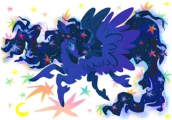 Size: 640x447 | Tagged: safe, artist:astroeden, princess luna, alicorn, pony, g4, solo