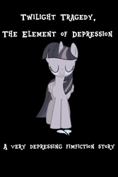 Size: 2000x3000 | Tagged: safe, artist:wardex101, twilight sparkle, alicorn, pony, g4, cover art, crying, depressed, discorded, discorded twilight, eyes closed, female, high res, lonely, mare, sad, simple background, solo, sorrow, twilight sparkle (alicorn), twilight tragedy