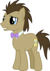 Size: 908x1296 | Tagged: safe, artist:littlejurnalina, doctor whooves, time turner, earth pony, pony, g4, bowtie, male, simple background, solo, stallion, transparent background, vector