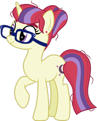 Size: 937x1174 | Tagged: safe, artist:littlejurnalina, moondancer, pony, unicorn, g4, alternate hairstyle, glasses, raised hoof, simple background, solo, transparent background, vector