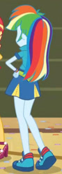 Size: 519x1463 | Tagged: safe, screencap, rainbow dash, sunset shimmer, equestria girls, g4, my little pony equestria girls: friendship games, cropped, solo focus