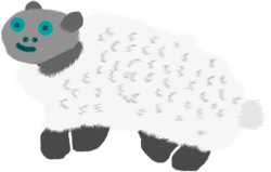Size: 782x498 | Tagged: safe, artist:polofastter, oc, oc only, oc:sheep, sheep, simple background, solo, transparent background
