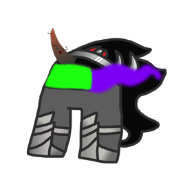 Size: 640x631 | Tagged: safe, artist:polofastter, king sombra, pony, unicorn, g4, among us, crown, jewelry, regalia, simple background, solo, transparent background