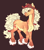 Size: 1200x1350 | Tagged: safe, artist:eeelt, applejack, g4, applejack's hat, chest fluff, coat markings, cowboy hat, curly mane, curly tail, dappled, freckles, hat, tail, unshorn fetlocks