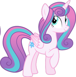 Size: 2963x3000 | Tagged: safe, artist:shakespearicles, artist:whalepornoz, princess flurry heart, alicorn, pony, fanfic:cat's cradle, g4, female, fimfiction, folded wings, full body, high res, hooves, horn, mare, older, older flurry heart, princess, raised hoof, royalty, show accurate, simple background, smiling, solo, standing, tail, transparent background, wings
