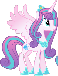 Size: 2296x3000 | Tagged: safe, artist:shakespearicles, artist:whalepornoz, princess flurry heart, alicorn, pony, fanfic:cat's cradle, g4, crown, female, fimfiction, full body, high res, hoof shoes, hooves, horn, jewelry, mare, older, older flurry heart, princess, regalia, royalty, show accurate, simple background, smiling, solo, spread wings, standing, tail, transparent background, wings