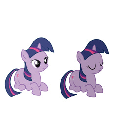 Size: 800x800 | Tagged: safe, artist:zigrock, twilight sparkle, pony, unicorn, g4, eyes closed, female, filly, filly twilight sparkle, foal, horn, lying down, simple background, unicorn twilight, white background, younger