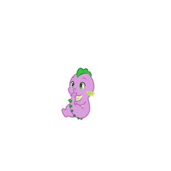 Size: 800x800 | Tagged: safe, artist:zigrock, spike, dragon, g4, baby, baby spike, male, simple background, solo, white background, younger