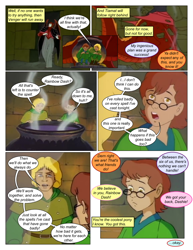 Size: 612x792 | Tagged: safe, artist:greatdinn, artist:newbiespud, edit, edited screencap, screencap, dragon, human, comic:friendship is dragons, g4, barely pony related, bust, clothes, collaboration, comic, dialogue, female, glasses, male, screencap comic