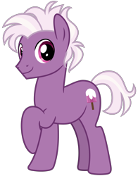 Size: 2350x3000 | Tagged: safe, artist:cheezedoodle96, loganberry, earth pony, pony, g4, .svg available, friendship student, full body, high res, hooves, looking at you, male, raised hoof, show accurate, shy, simple background, smiling, smiling at you, solo, stallion, standing, svg, tail, transparent background, two toned mane, two toned tail, vector