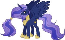 Size: 4783x2939 | Tagged: safe, artist:shakespearicles, artist:whalepornoz, oc, oc only, oc:prince nova sparkle, alicorn, pony, fanfic:cat's cradle, g4, alicorn oc, beard, facial hair, fimfiction, high res, horn, jewelry, male, moustache, offspring, parent:shining armor, parent:twilight sparkle, parents:shining sparkle, ponytail, prince, product of incest, product of sparklecest, regalia, royalty, shakespearicles, show accurate, simple background, solo, stallion, standing, transparent background, wings
