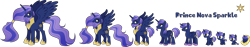 Size: 15882x3000 | Tagged: safe, artist:shakespearicles, artist:whalepornoz, oc, oc only, oc:prince nova sparkle, alicorn, pony, fanfic:cat's cradle, g4, absurd resolution, age progression, alicorn oc, baby, baby pony, beard, blanket, colt, diaper, ears up, eyes closed, eyes open, facial hair, fimfiction, foal, folded wings, goatee, hooves, horn, japanese reading order, jewelry, line-up, male, moustache, name, nostrils, offspring, parent:shining armor, parent:twilight sparkle, parents:shining sparkle, ponytail, prince, product of incest, product of sparklecest, regalia, royalty, shakespearicles, show accurate, simple background, sitting, sleeping, smiling, solo, spread wings, stallion, standing, text, transparent background, wall of tags, wings