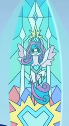 Size: 199x363 | Tagged: safe, screencap, princess flurry heart, alicorn, pony, g4, season 9, the last problem, cropped, crystal heart, older, older flurry heart, stained glass