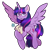 Size: 1500x1500 | Tagged: safe, artist:cckittycreative, twilight sparkle, alicorn, pony, g4, female, glasses, mare, scroll, simple background, solo, spread wings, transparent background, twilight sparkle (alicorn), wings