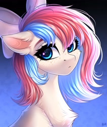 Size: 2700x3200 | Tagged: safe, artist:hakaina, oc, oc only, oc:fizzie, earth pony, pony, bow, chest fluff, freckles, hair bow, high res, solo